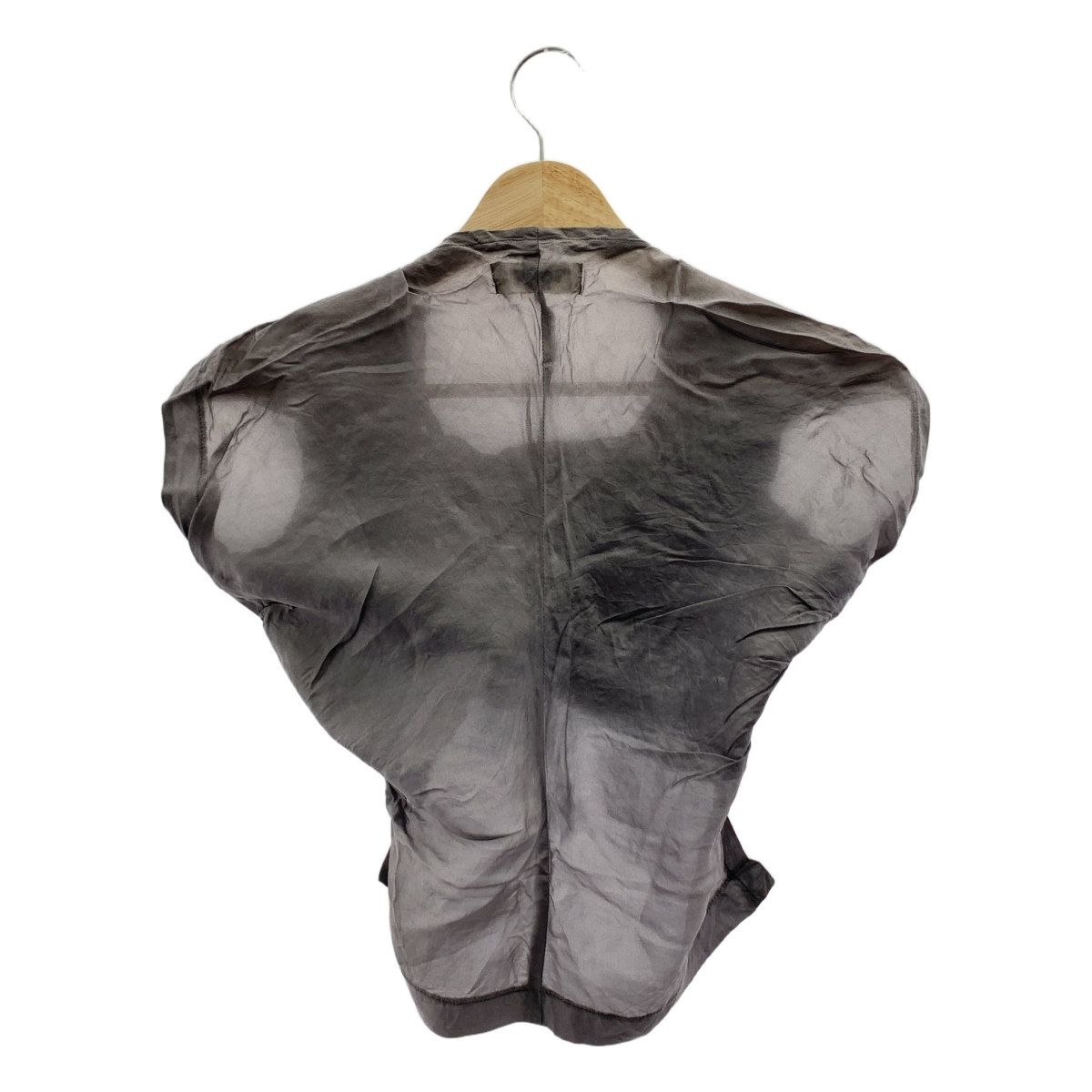 robe de chambre COMME des GARCONS / ローブドシャンブルコムデギャルソン 90s ウール切替 ノースリーブ キュプラブラウス