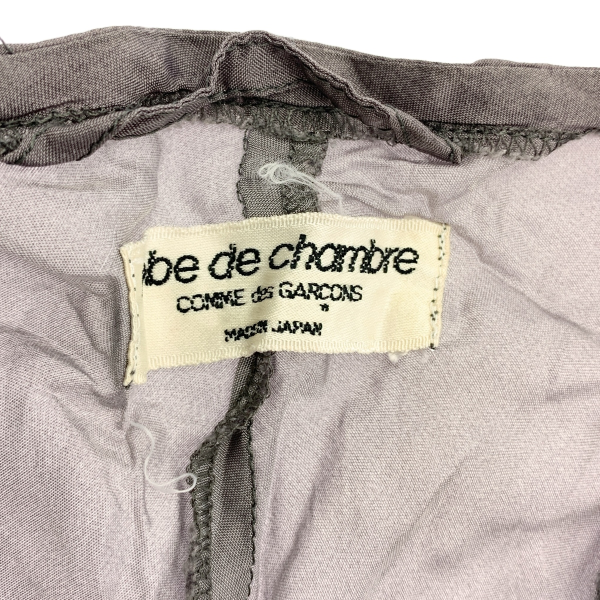 robe de chambre COMME des GARCONS / ローブドシャンブルコムデギャルソン 90s ウール切替 ノースリーブ キュプラブラウス