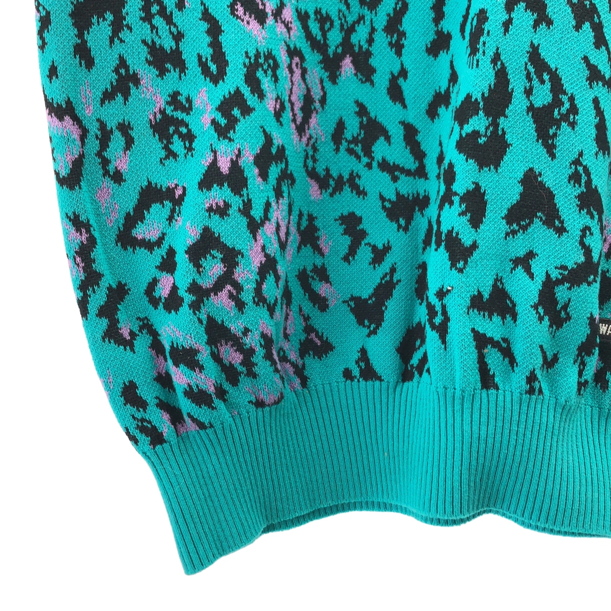 WACKO MARIA / ワコマリア LEOPARD KNIT POLO SHIRT / 総柄 レオパード ニット ポロシャツ