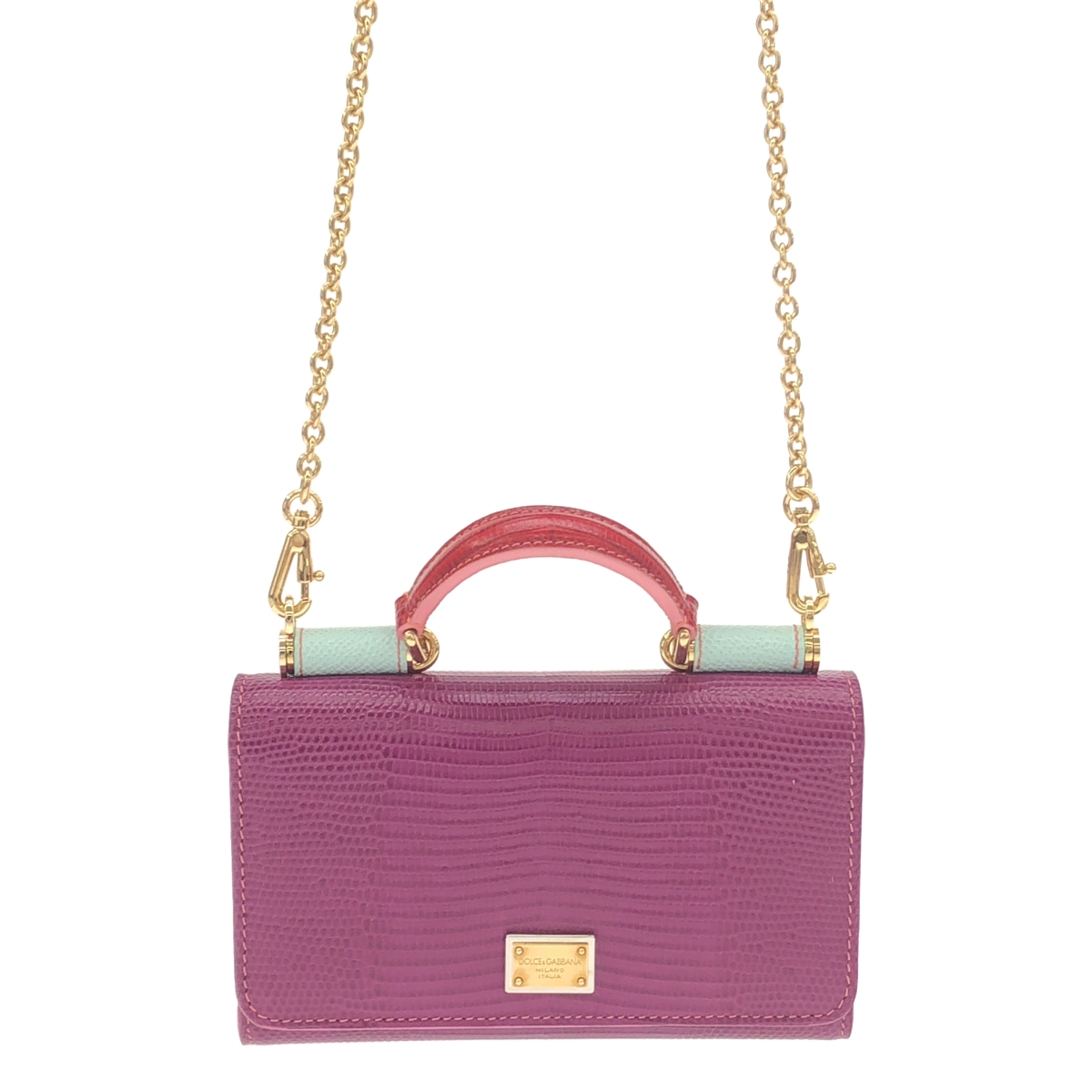 DOLCE＆GABBANA / ドルチェ＆ガッバーナドルガバ Sicily 2WAY チェーン ミニショルダーバッグ フォンケース