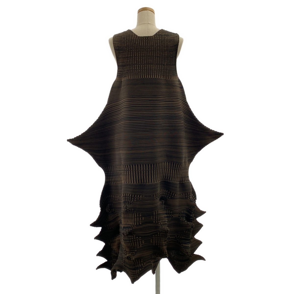 ISSEY MIYAKE / イッセイミヤケ LINKAGE リンケージ / ノースリーブ ニット ワンピース