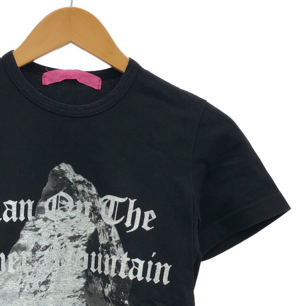 JUNYA WATANABE MAN PINK / ジュンヤワタナベマンピンク コットン プリント クルーネック Tシャツ カットソー