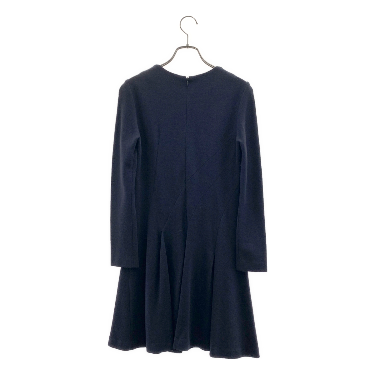 ESTNATION / エストネーション ウール バックジップ ドレス ワンピース / 裏地付き