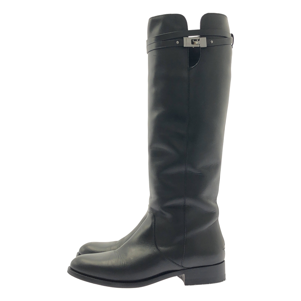 JIMMY CHOO / ジミーチュウ レザー ベルト ロングブーツ