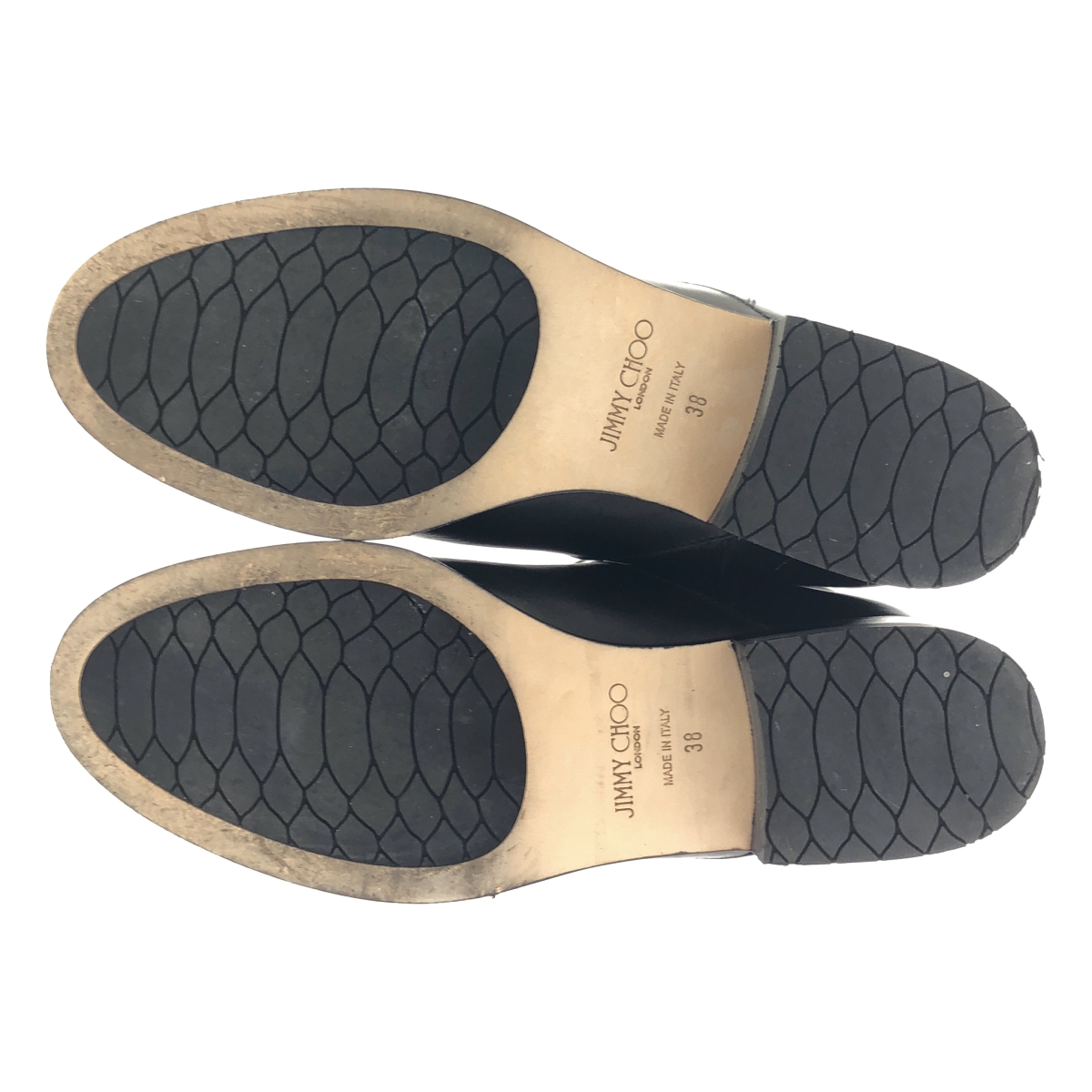 JIMMY CHOO / ジミーチュウ レザー ベルト ロングブーツ