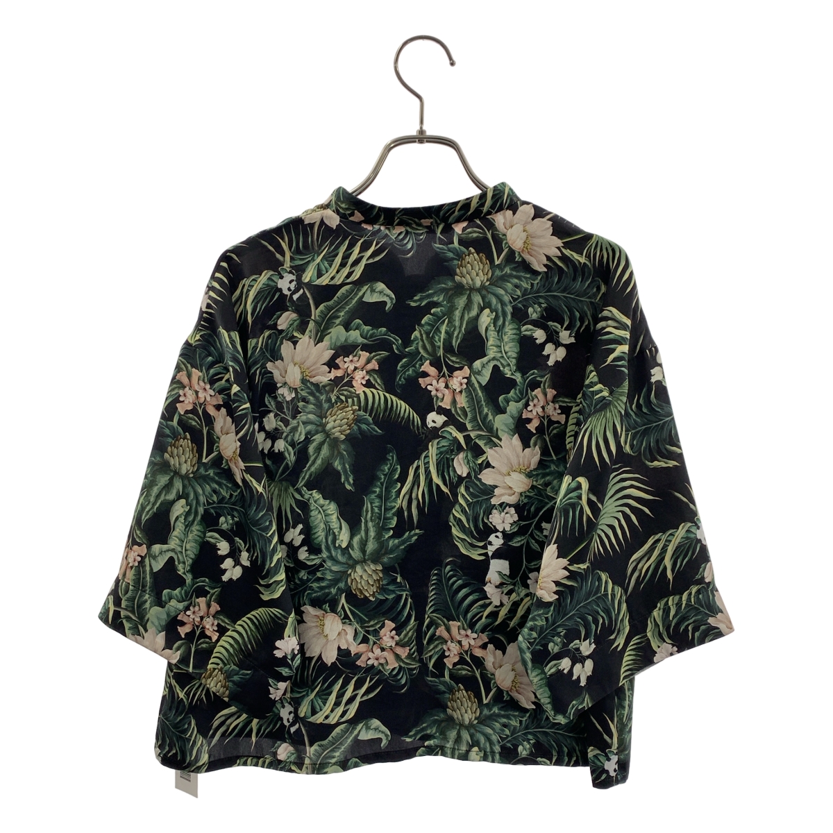 VIVIENNE TAM / ヴィヴィアンタム セットアップ 総柄 パンダ スタンドカラー シャツ ブラウス /  プリーツ スカート