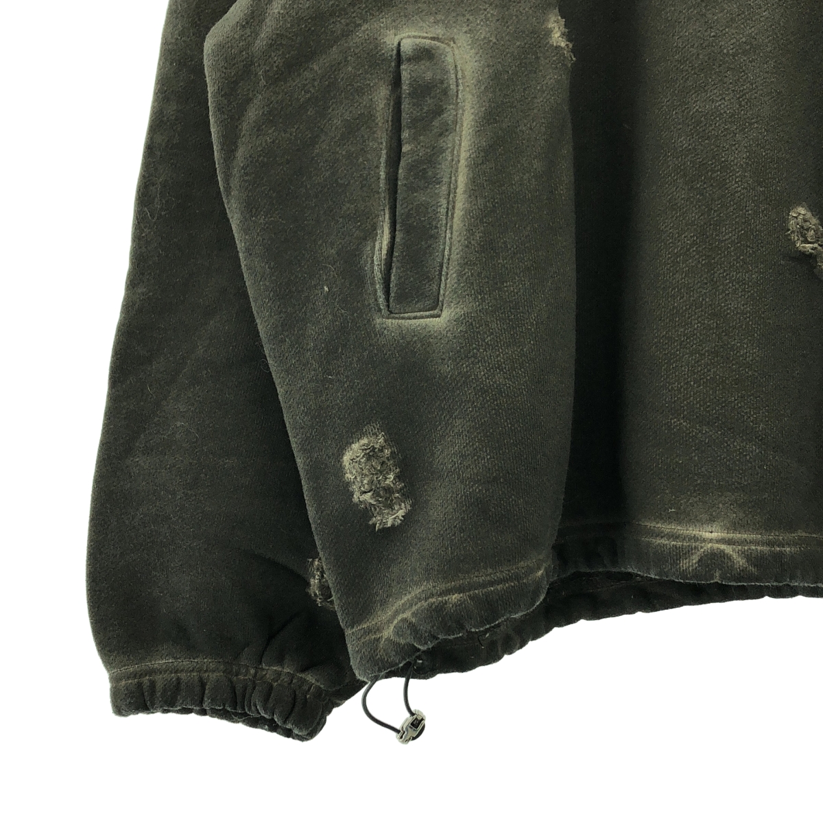 その他 ダメージ加工 ロゴ オーバーシルエット スウェット フーディ