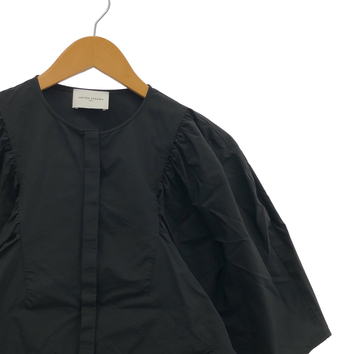 UNITED ARROWS / ユナイテッドアローズ C/N ギャザー ボリュームスリーブ ブラウス