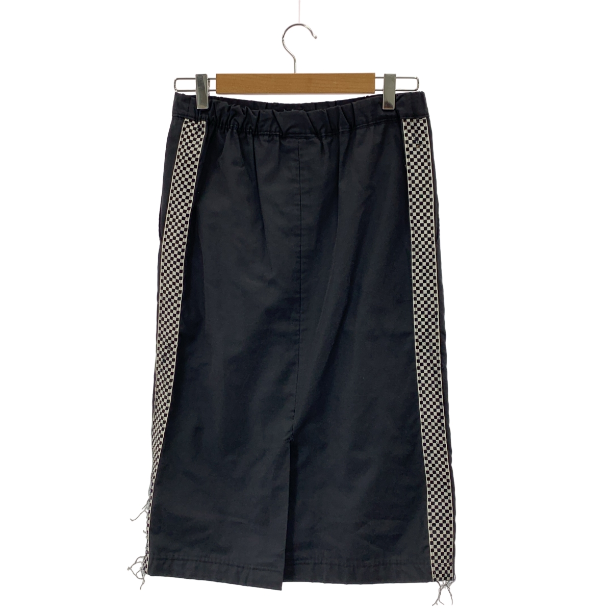 COMME des GARCONS COMME des GARCONS / コムコム コットン ナイロン チェッカーサイドライン スカート