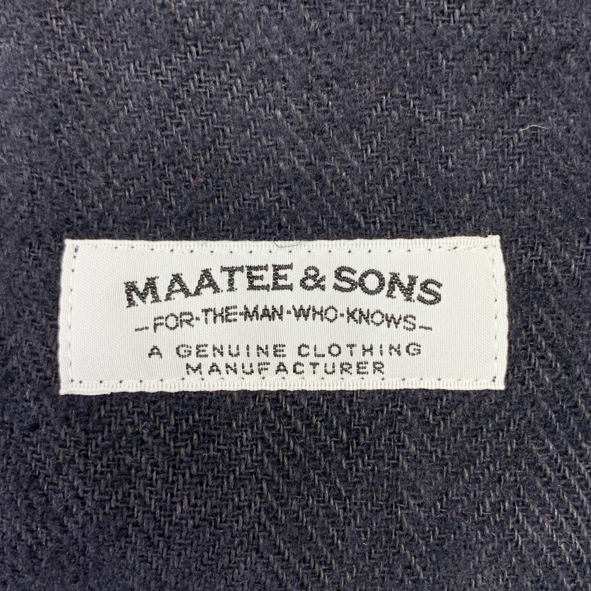 MAATEE&SONS / マーティー&サンズ リネン ヘリンボーン 2B テーラードジャケット