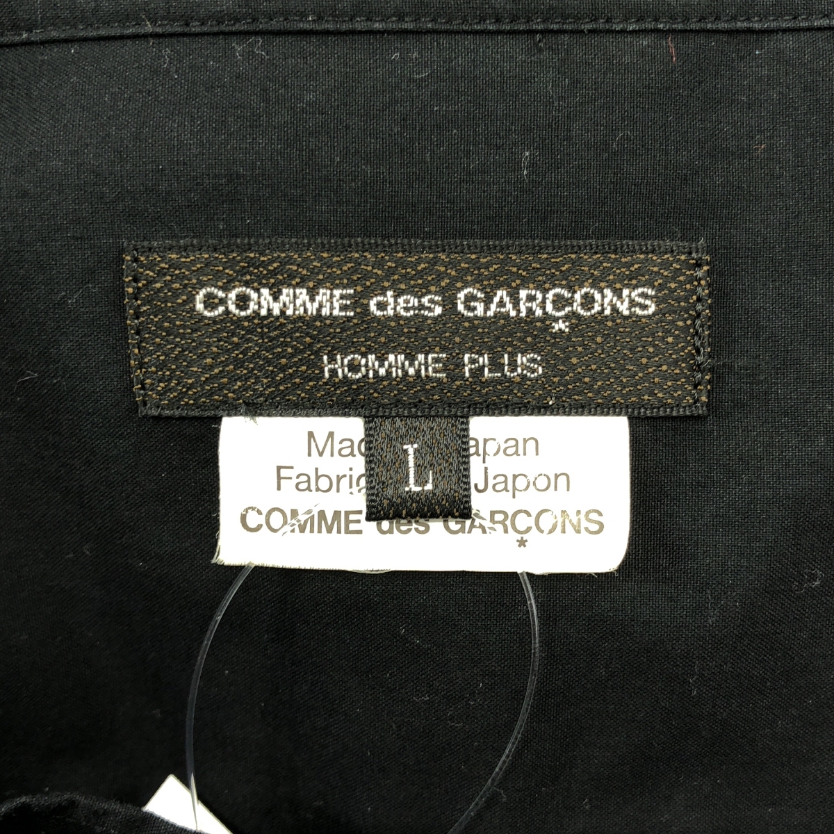 COMME des GARCONS HOMME PLUS / コムデギャルソンオムプリュス コットン パッチワークレギュラーカラー シャツ