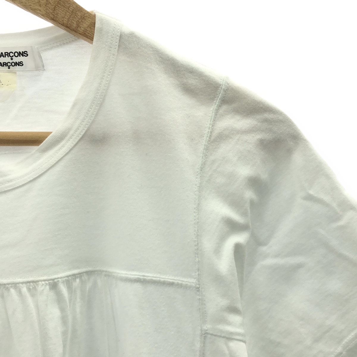 COMME des GARCONS COMME des GARCONS / コムコム ギャザーデザイン フレア Tシャツ