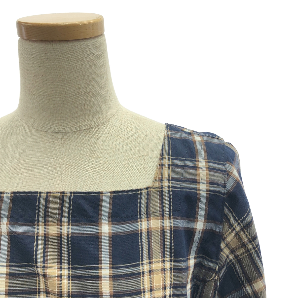 madder madder / マダマダ Luna magical sleeve check dress ルナ  チェック ドレス ワンピース