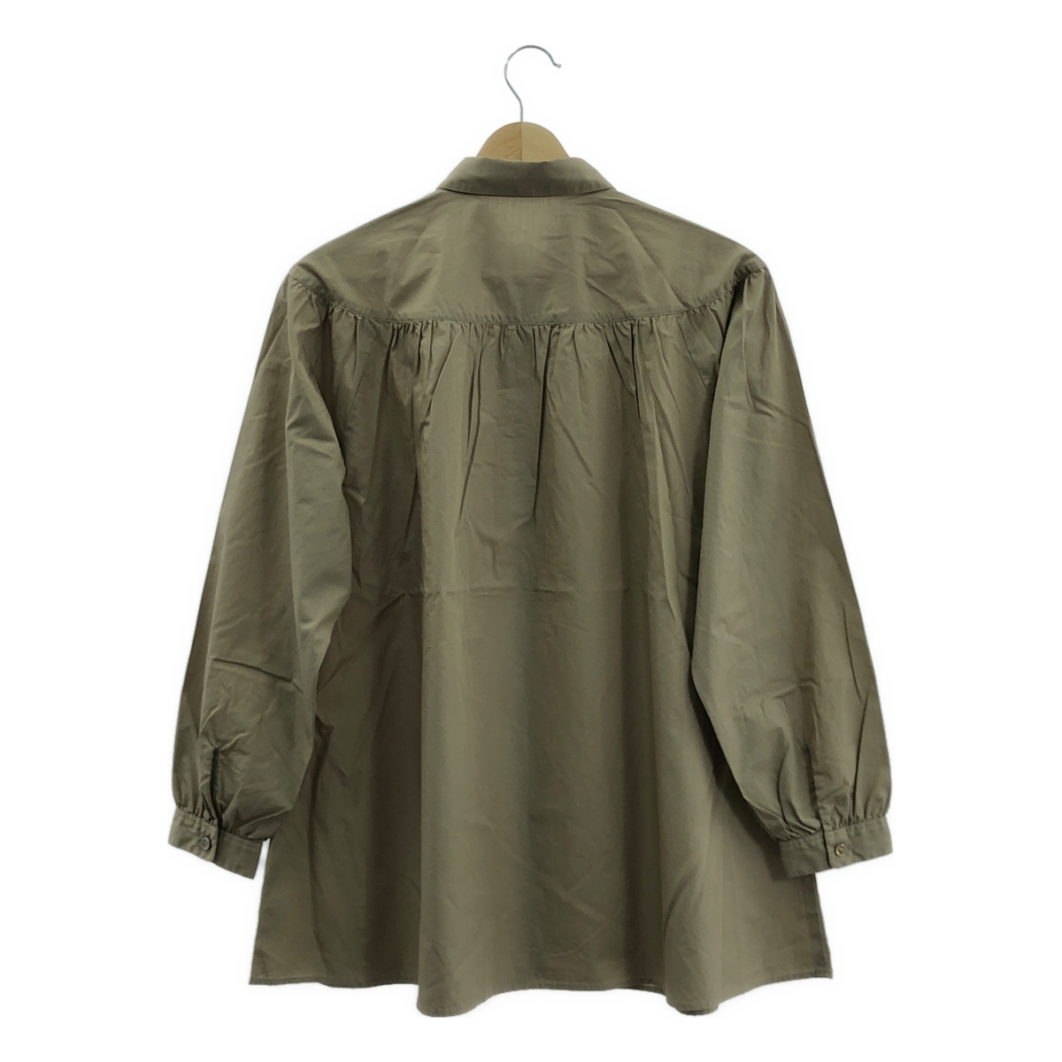 その他 ノンノン コットン ギャザー ロゴ シャツ ブラウス