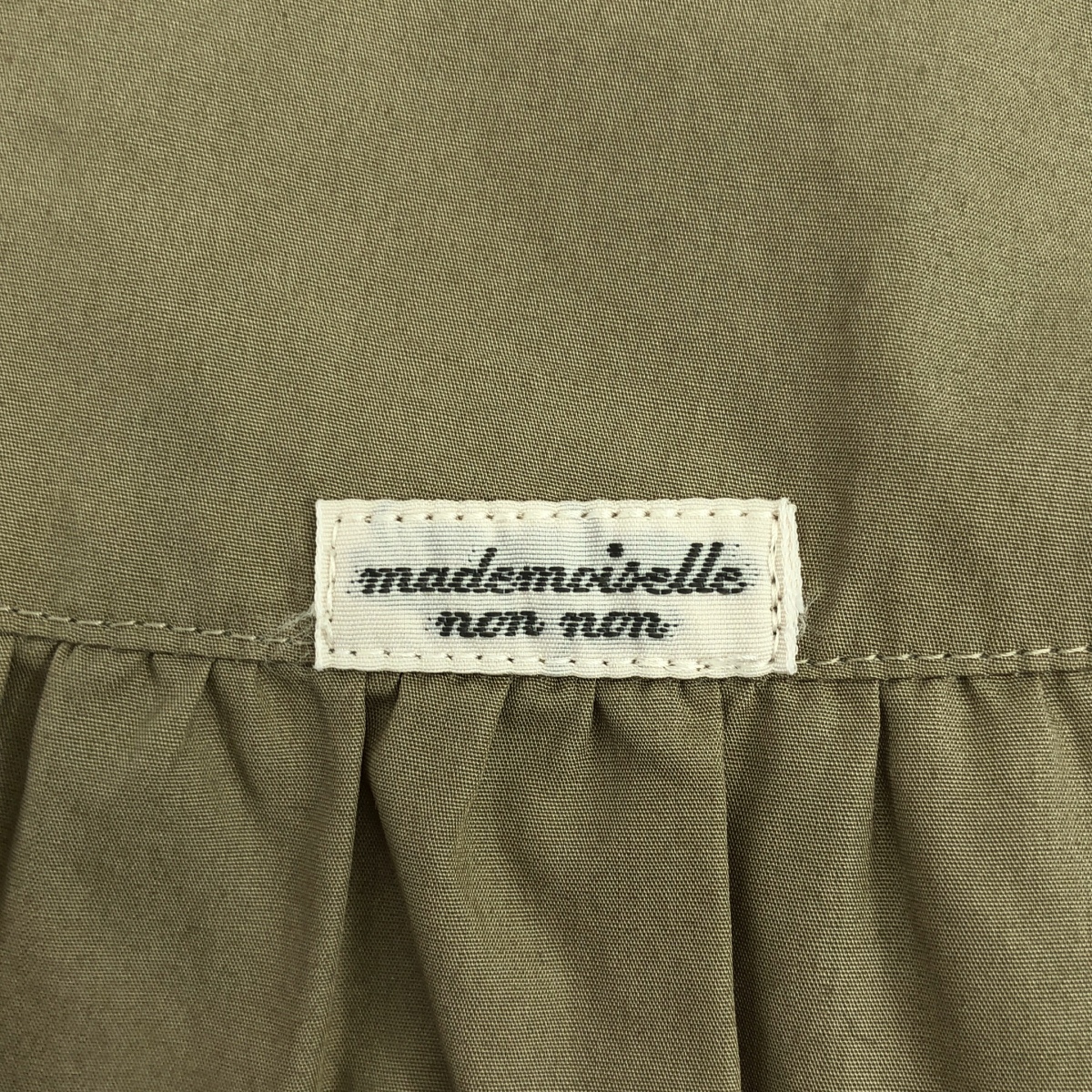 その他 ノンノン コットン ギャザー ロゴ シャツ ブラウス