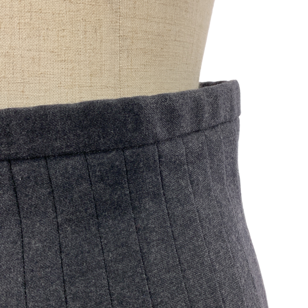 CELINE / セリーヌ フィービー期 カシミヤ ウール バックジップ プリーツ スカート