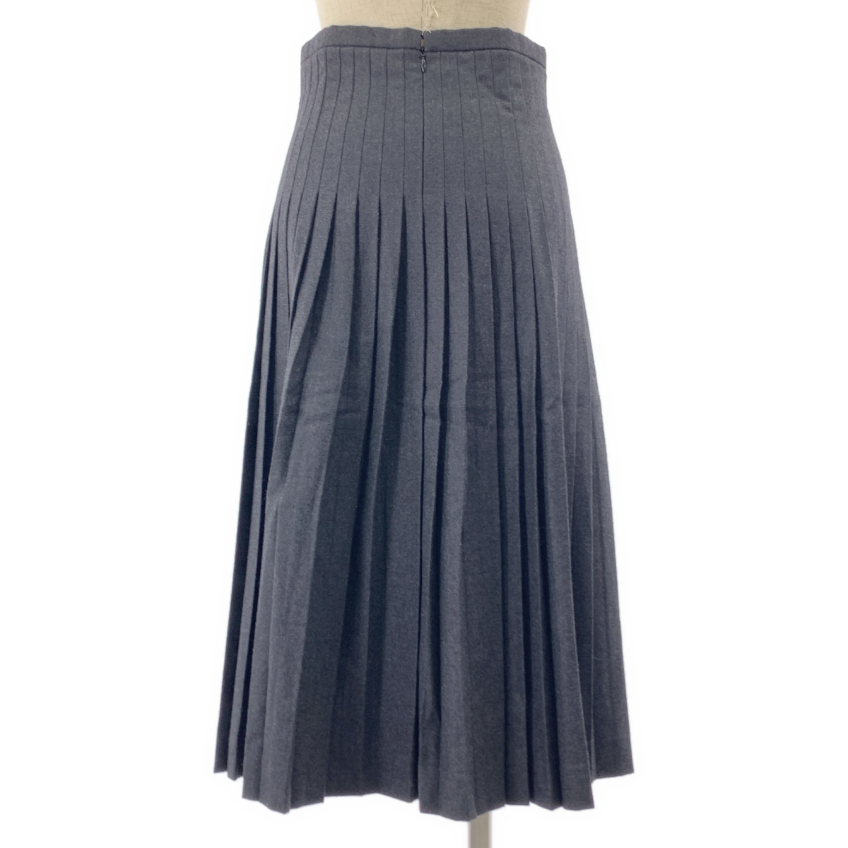CELINE / セリーヌ フィービー期 カシミヤ ウール バックジップ プリーツ スカート