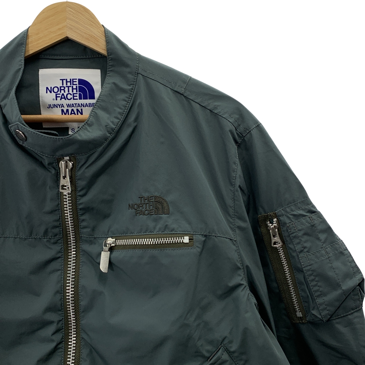 eye JUNYA WATANABE COMME des GARCONS MAN / アイジュンヤワタナベ マン ×THE NORTH FACE ノースフェイス / GORE-TEX エステルタフタラミネート フライト ライダース ブルゾン