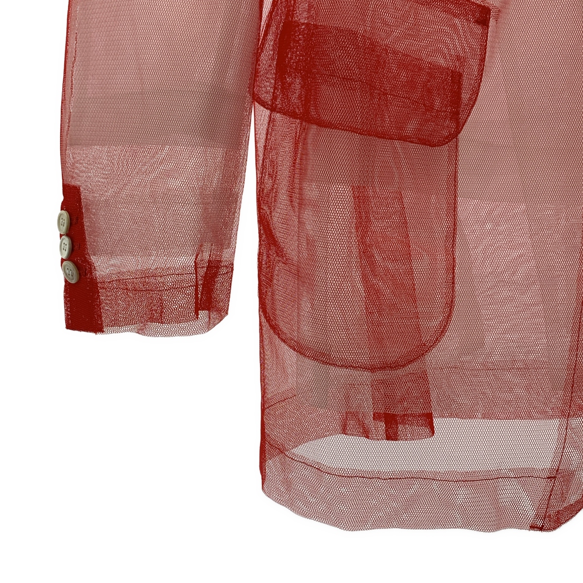 COMME des GARCONS / コムデギャルソン シアー オーガンザ レイヤード ジャケット