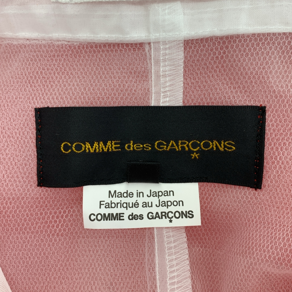 COMME des GARCONS / コムデギャルソン シアー オーガンザ レイヤード ジャケット