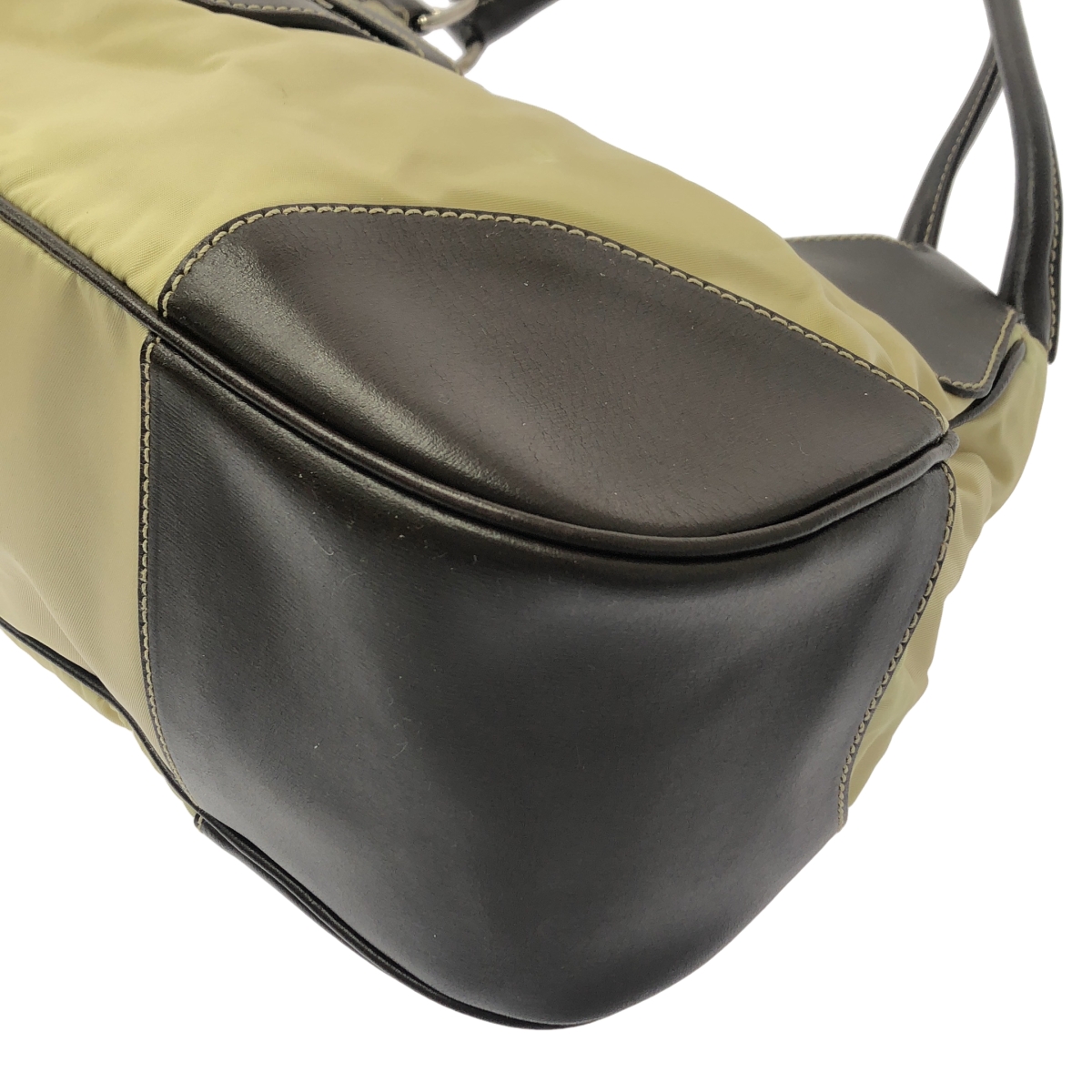 PRADA / プラダ ナイロン レザー ホーボー ハンドバッグ