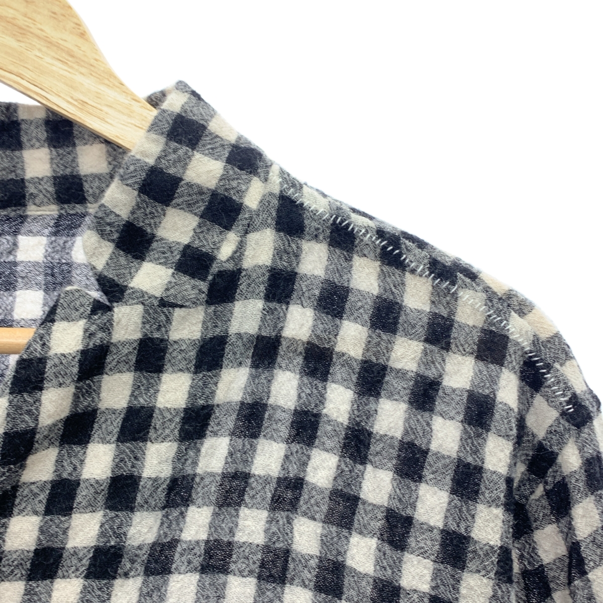 Babaghuri Jurgen Lehl / ババグーリヨーガンレール チェック スタンドカラー シャツ