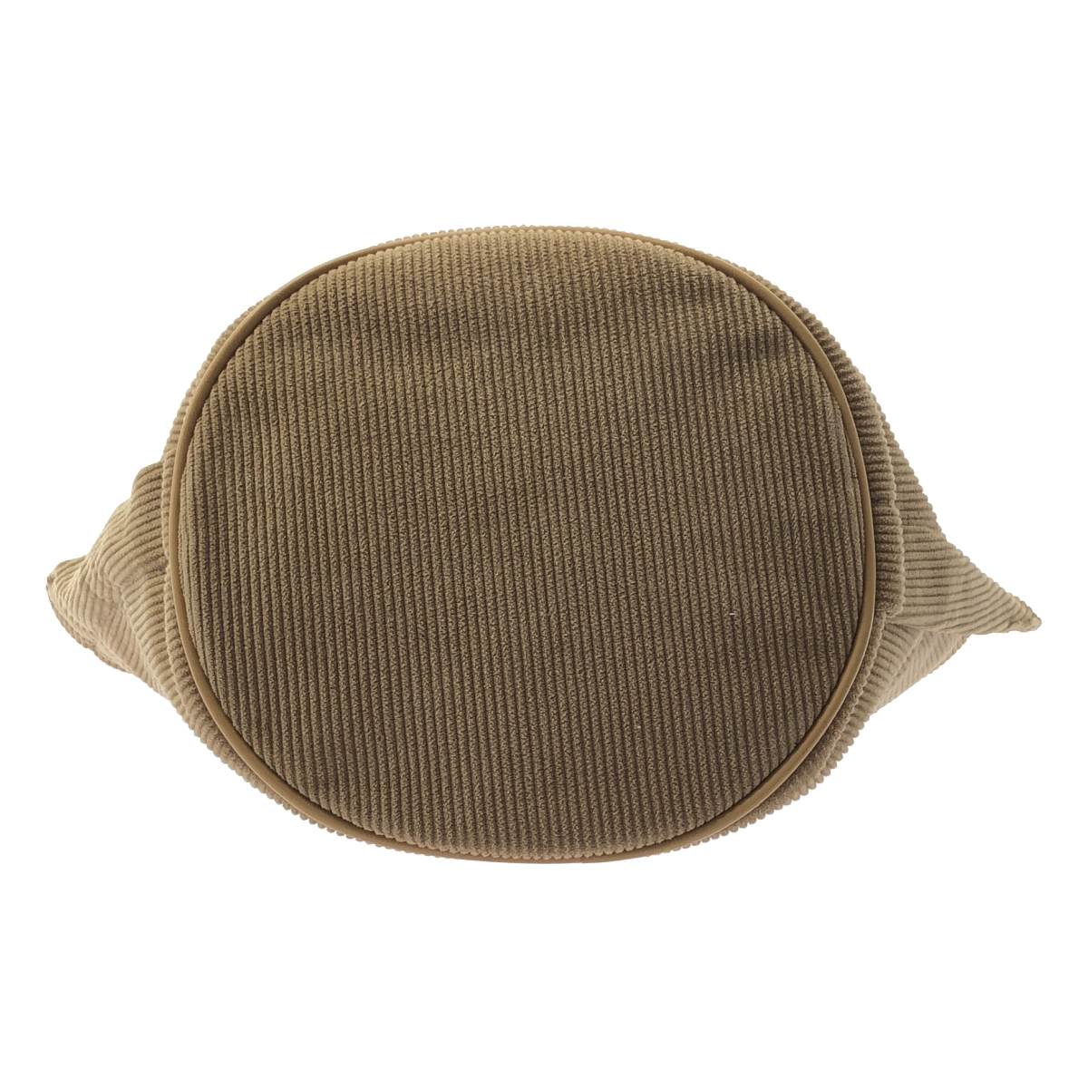 LUDLOW / ラドロー ロゴ レザー コーデュロイ バケット バッグ