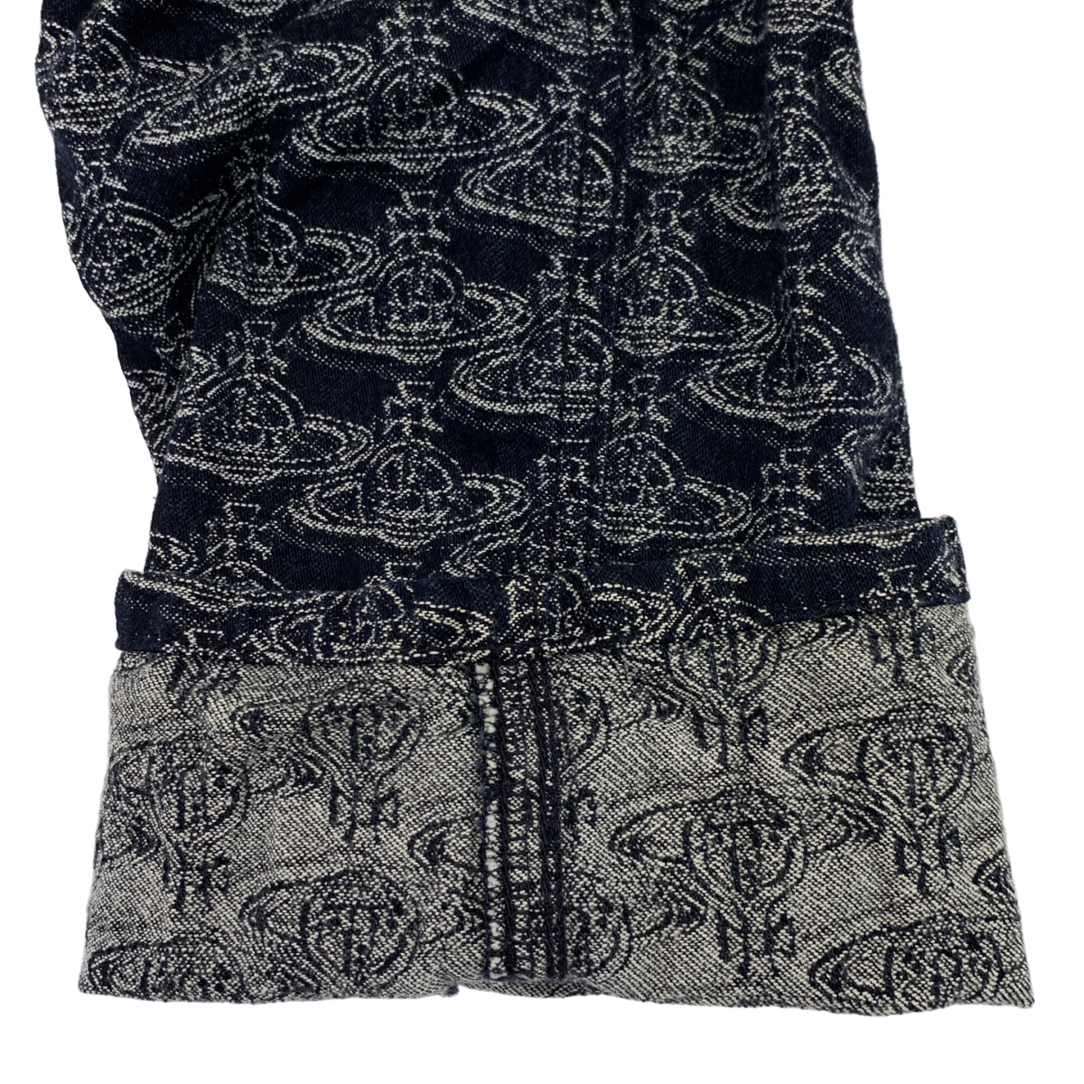 VIVIENNE WESTWOOD RED LABEL / ヴィヴィアンウエストウッドレッドレーベル オーブロゴ ジャガード 総柄 5ポケット デニムパンツ