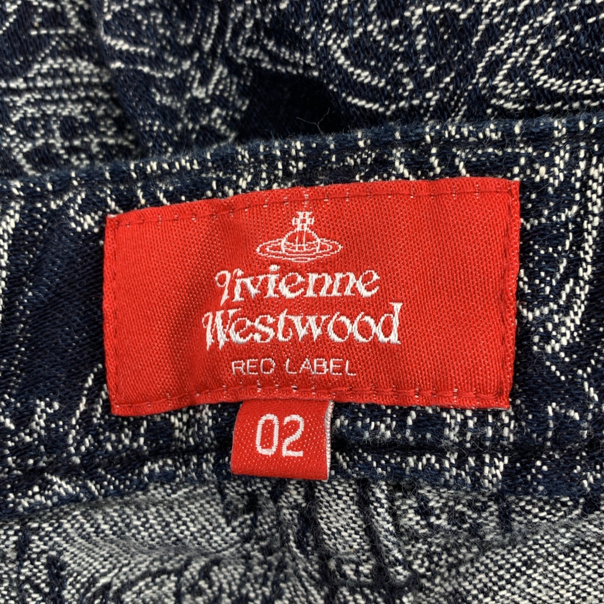 VIVIENNE WESTWOOD RED LABEL / ヴィヴィアンウエストウッドレッドレーベル オーブロゴ ジャガード 総柄 5ポケット デニムパンツ