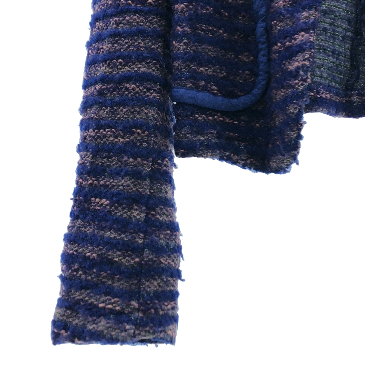 tricot COMME des GARCONS / トリココムデギャルソン ラウンドカラー ボーダー トップス カーディガン