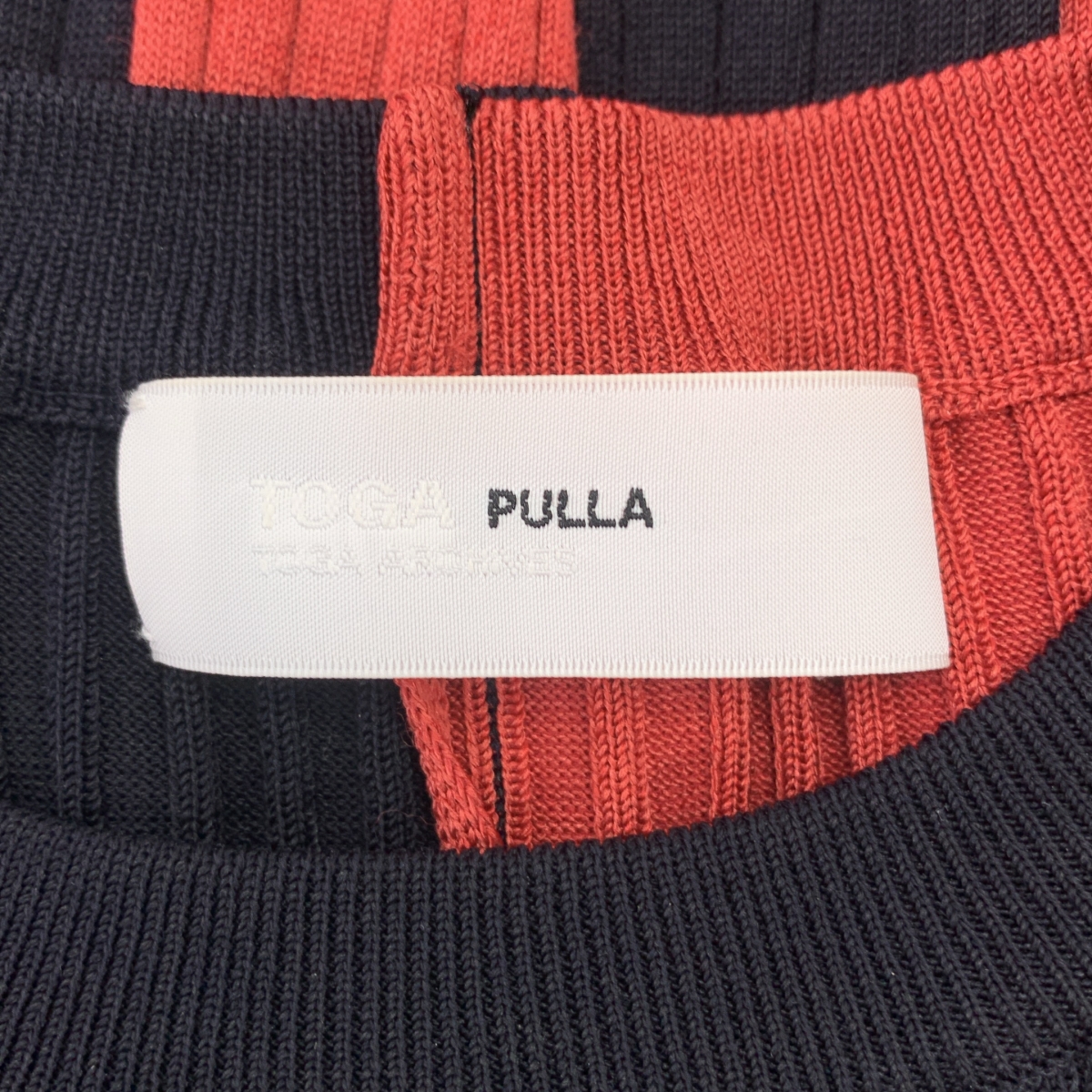 TOGA PULLA / トーガプルラ ワイド リブニット プルオーバー