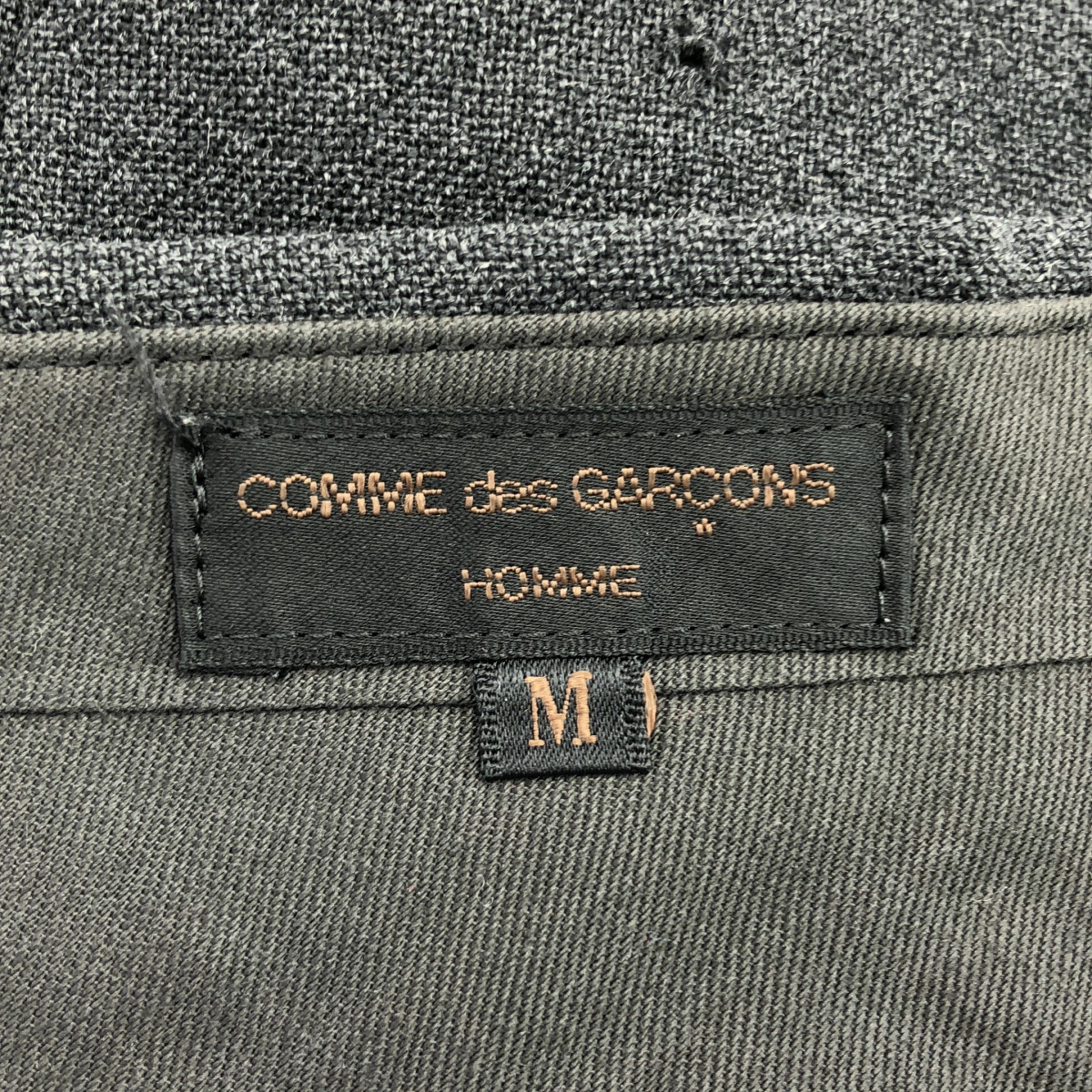 COMME des GARCONS HOMME / コムデギャルソンオム ウール 切替 スラックス パンツ