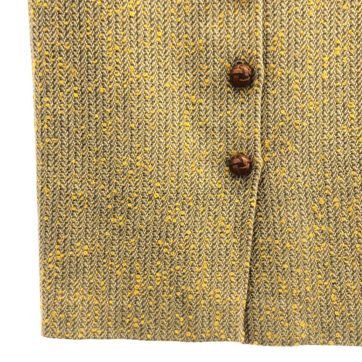 ALEXANDER MCQUEEN / アレキサンダーマックイーン ウッドボタン ツイード スカート