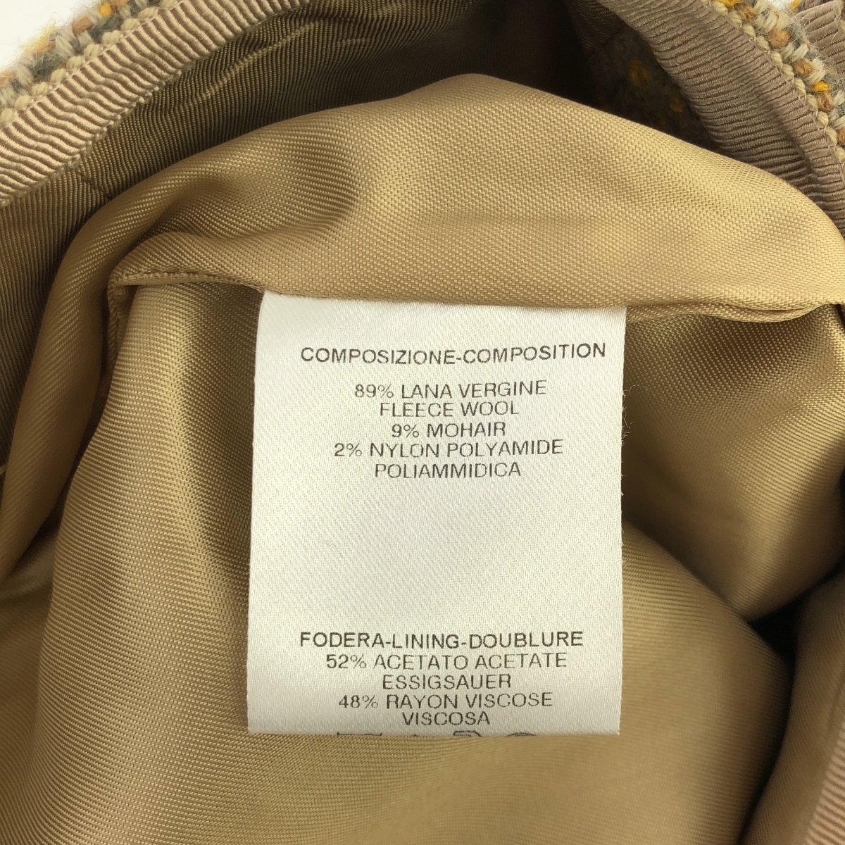 ALEXANDER MCQUEEN / アレキサンダーマックイーン ウッドボタン ツイード スカート