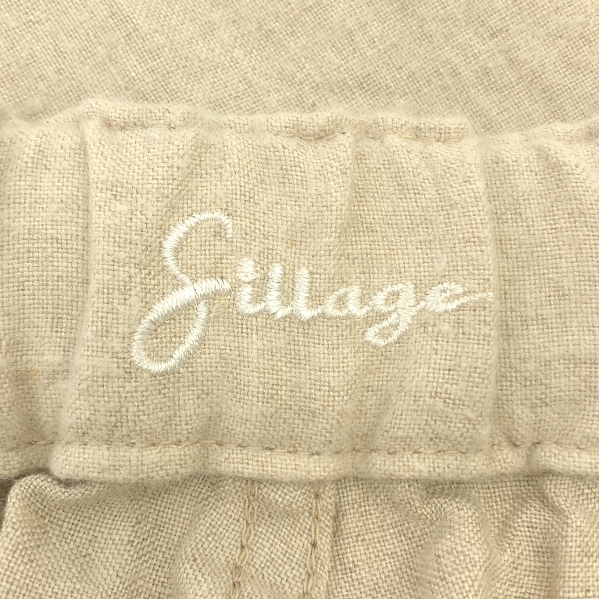 Sillage / シアージ リネン ワイド カーゴパンツ