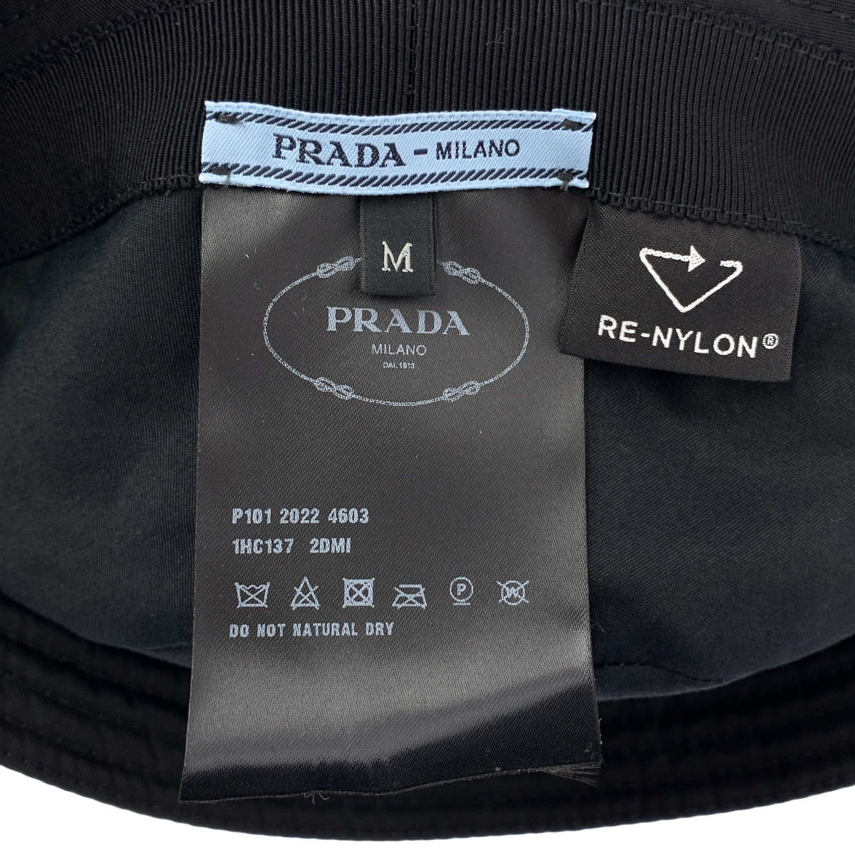 PRADA / プラダ RE-NYLON トライアングルロゴ バケット ハット