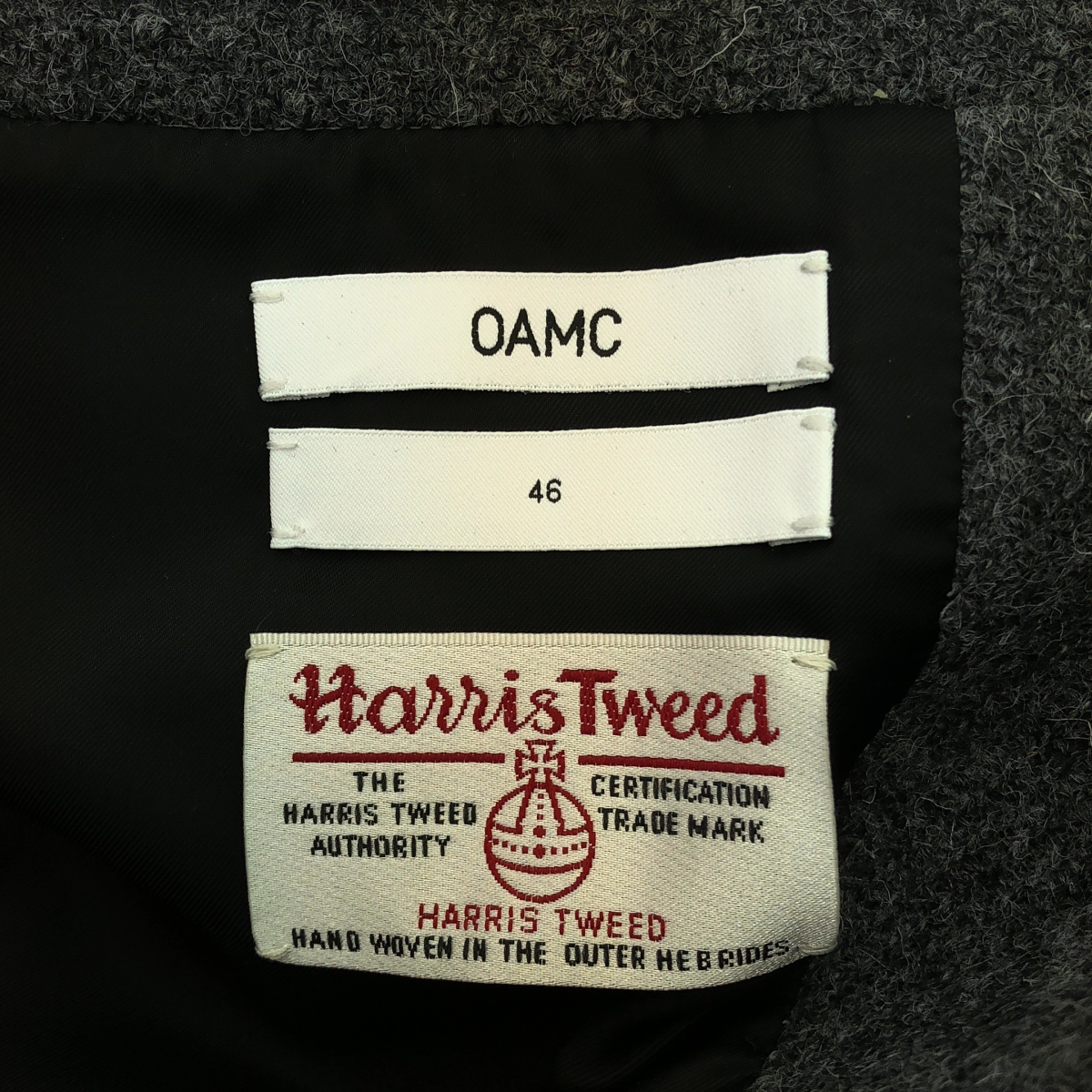 OAMC / オーエーエムシー × HARRIS TWEED / GARY COAT ウール ダブルブレスト チェスターコート