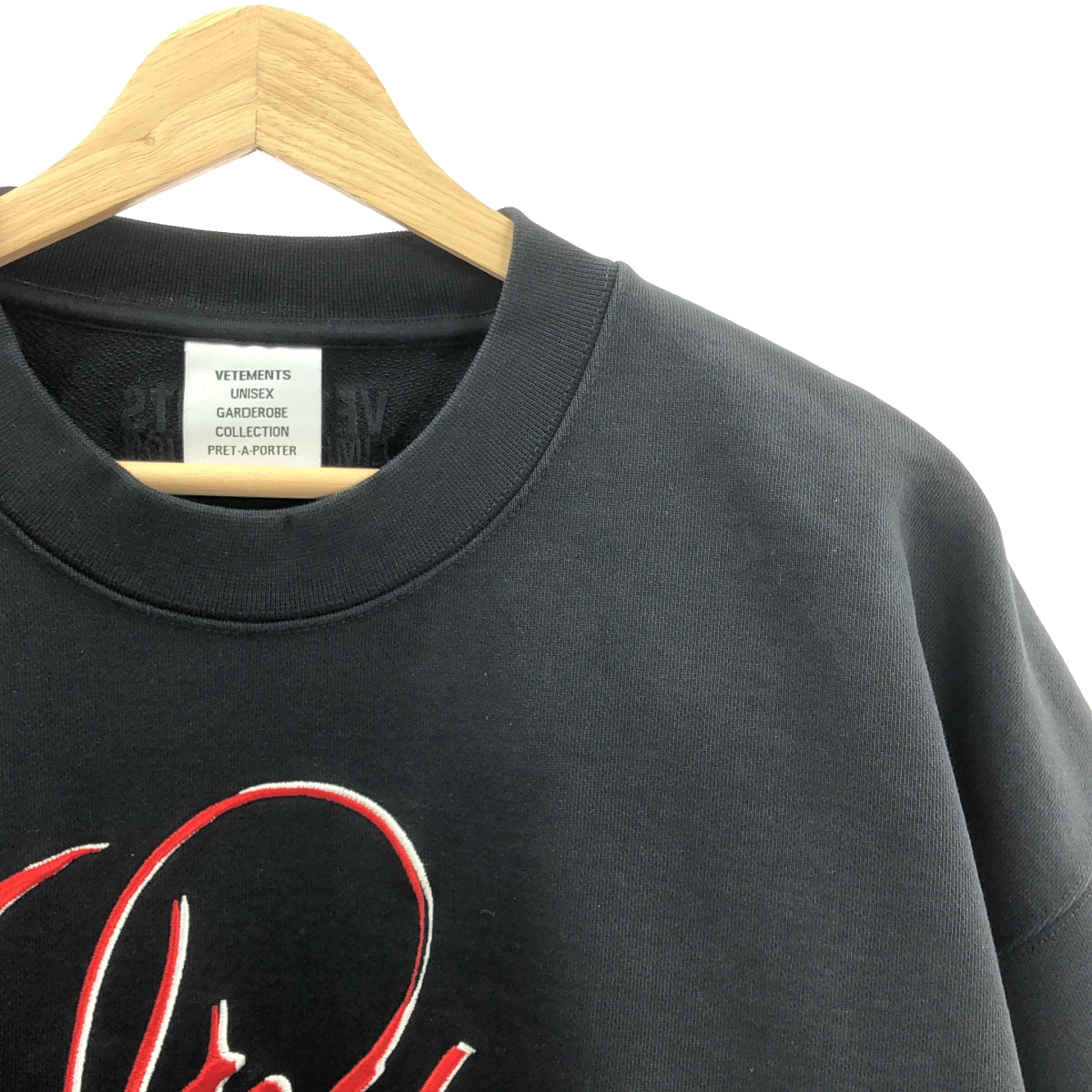 VETEMENTS / ヴェトモン JAVA EMBROIDERED T-SHIRT オーバーサイズ 刺しゅう スウェットTシャツ
