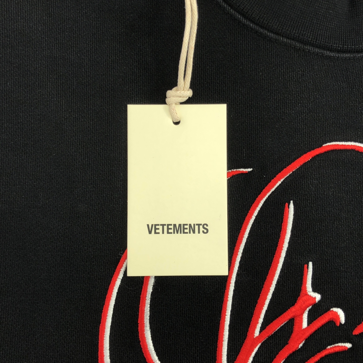 VETEMENTS / ヴェトモン JAVA EMBROIDERED T-SHIRT オーバーサイズ 刺しゅう スウェットTシャツ