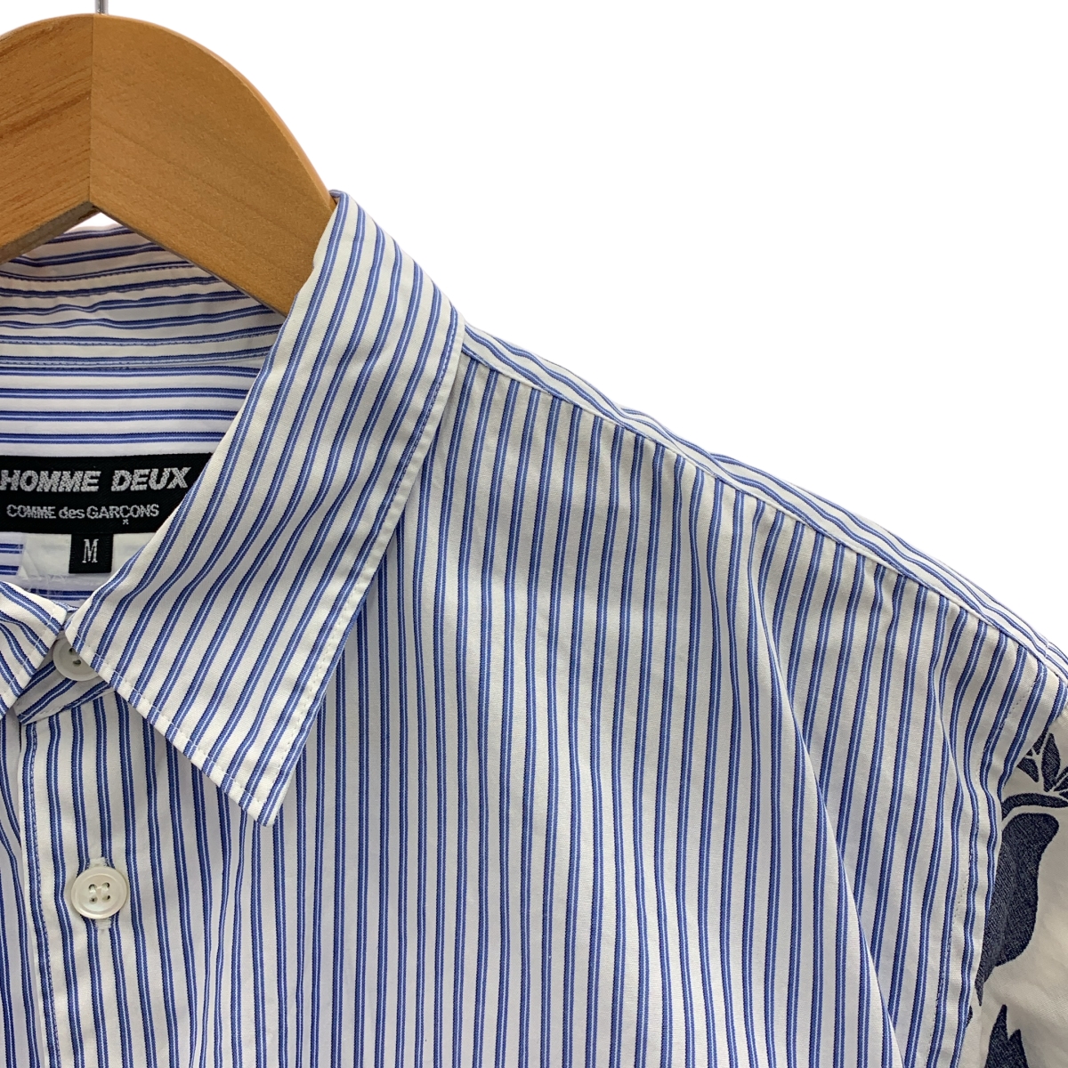COMME des GARCONS HOMME DEUX / コムデギャルソンオムドゥ コットン 総柄 ストライプ シャツ