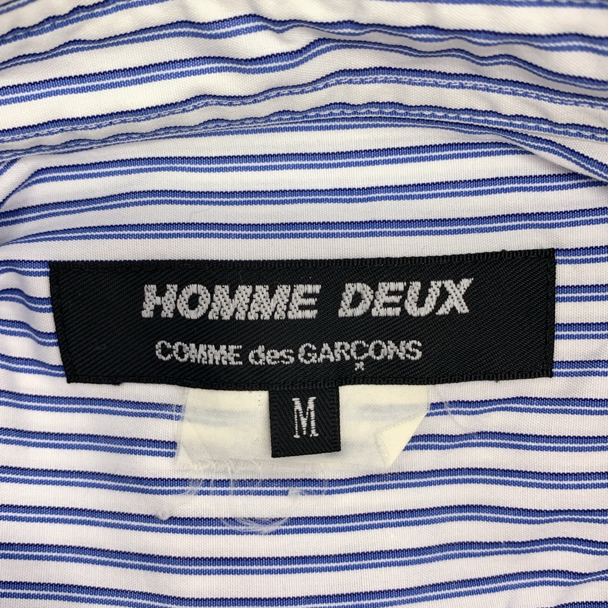 COMME des GARCONS HOMME DEUX / コムデギャルソンオムドゥ コットン 総柄 ストライプ シャツ