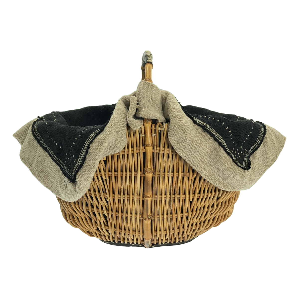 ebagos / エバゴス WAHA.UFU.E-N ワンハンドル かご バッグ