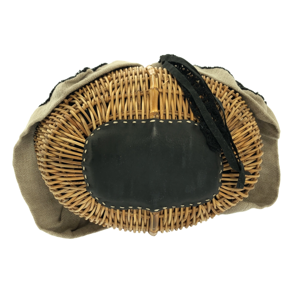 ebagos / エバゴス WAHA.UFU.E-N ワンハンドル かご バッグ