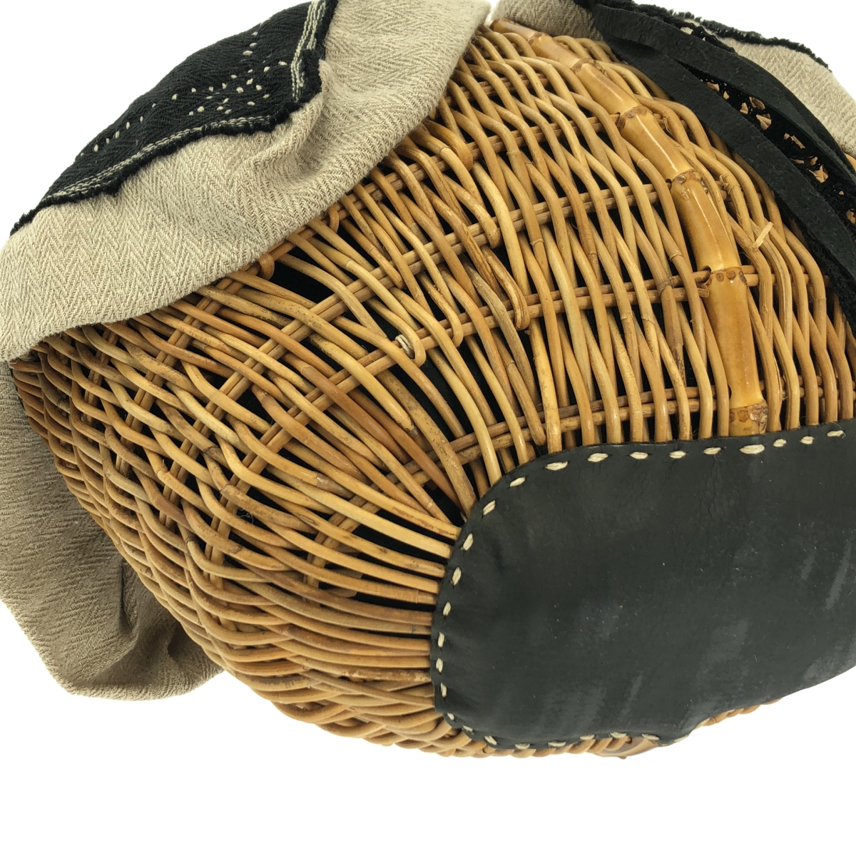 ebagos / エバゴス WAHA.UFU.E-N ワンハンドル かご バッグ