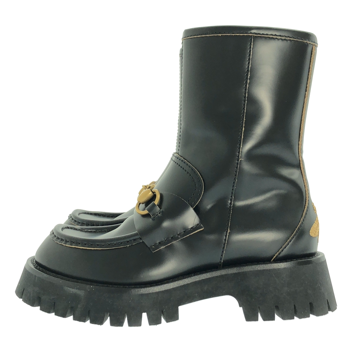 GUCCI / グッチ HORSEBIT ANKLE BOOTS bee ホースビット ビー レザー ショートブーツ