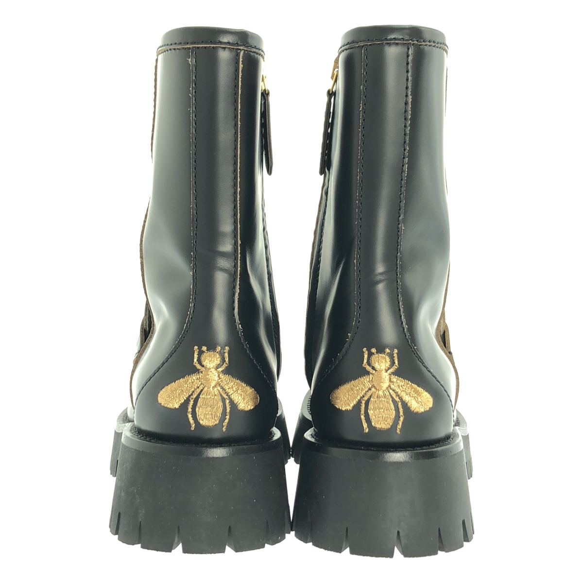 GUCCI / グッチ HORSEBIT ANKLE BOOTS bee ホースビット ビー レザー ショートブーツ