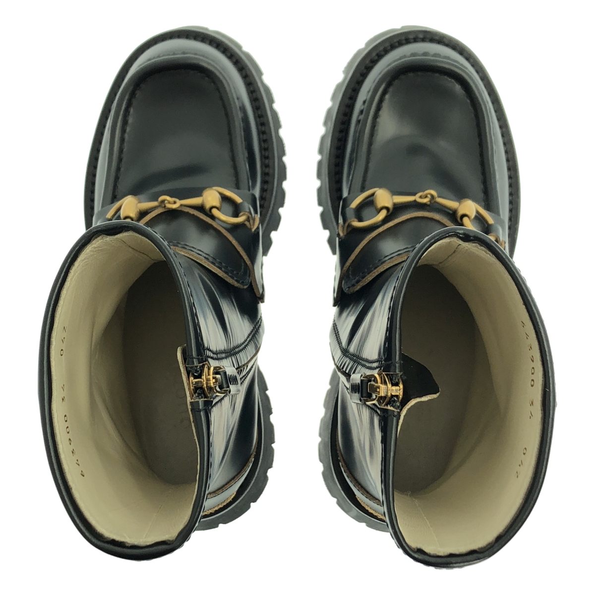 GUCCI / グッチ HORSEBIT ANKLE BOOTS bee ホースビット ビー レザー ショートブーツ