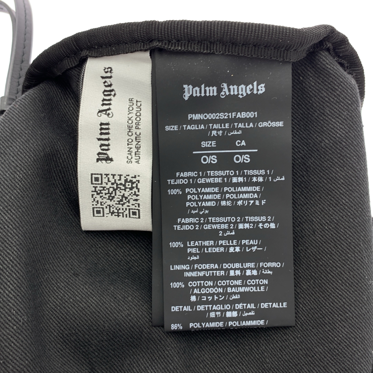 Palm Angels / パームエンジェルス ロゴ ナイロン ボディ ウエスト バッグ