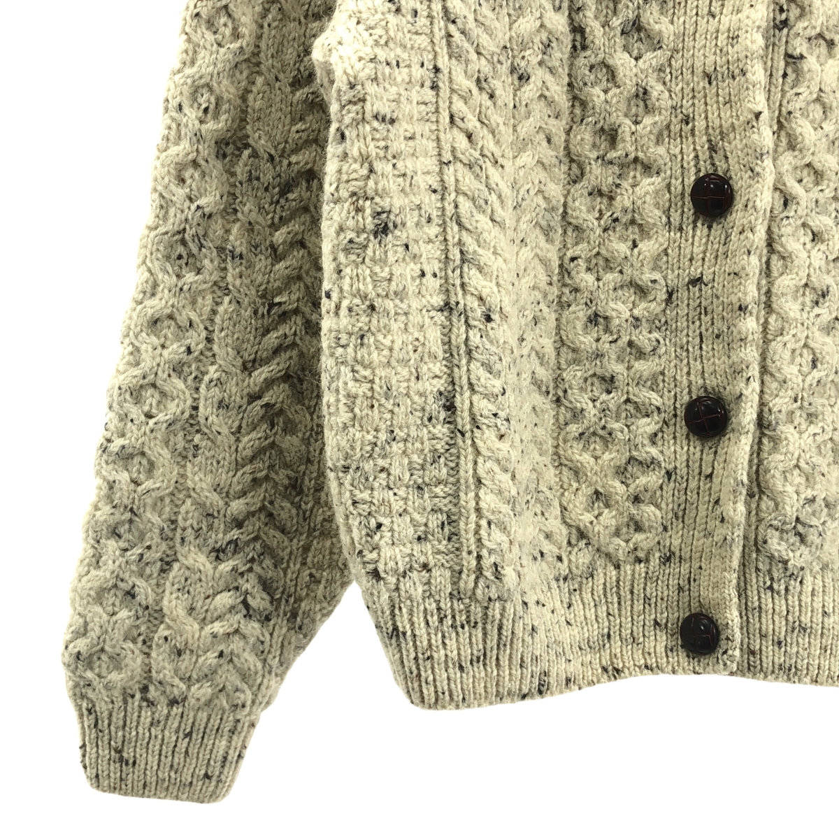 その他 Carraigdonn / キャレイグドン クルーネック ネップ ウール ニット カーディガン