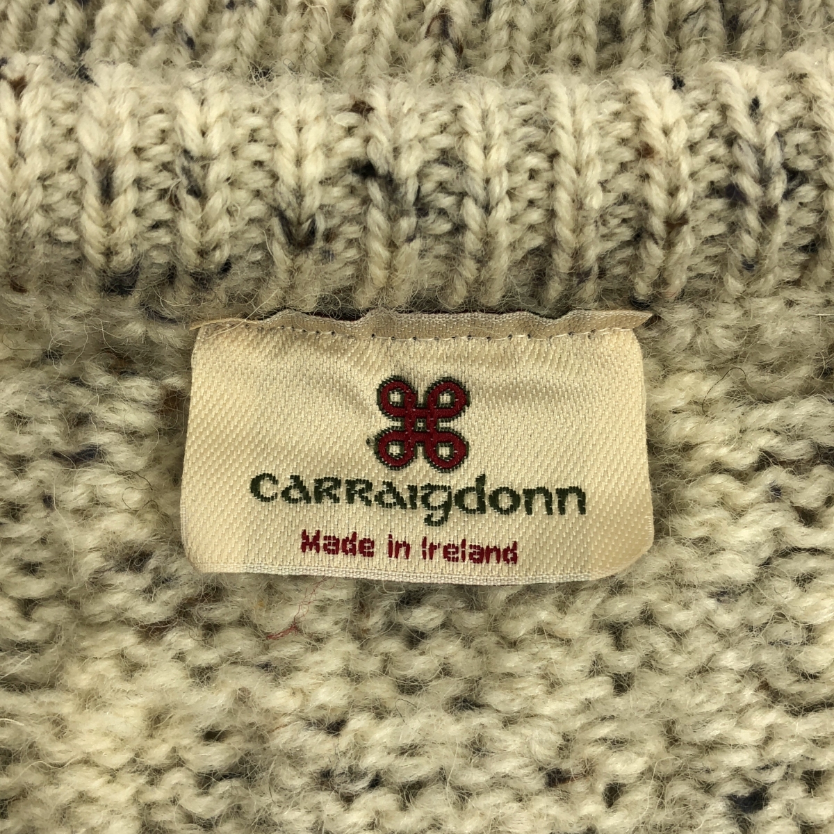 その他 Carraigdonn / キャレイグドン クルーネック ネップ ウール ニット カーディガン